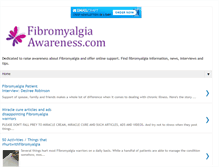 Tablet Screenshot of fibromyalgiaawareness.com